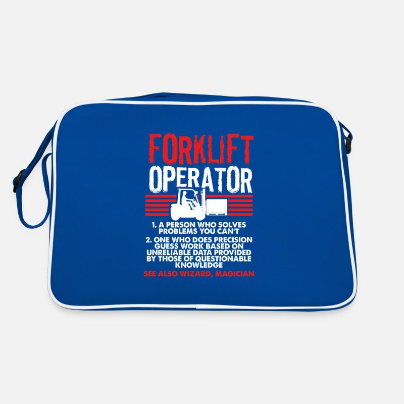 Forklift Operator Definition Forklift Driver Retro Bag