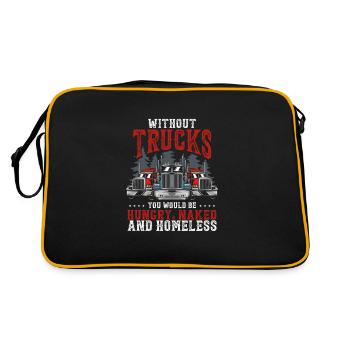 Truck Driver Trucker - Retro Bag - black/gold - Back