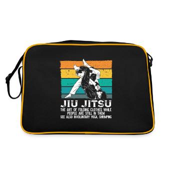 Grappling Brésilien JiuJitsu BJJ Cadeaux - Sac Retro - noir/or - Dos