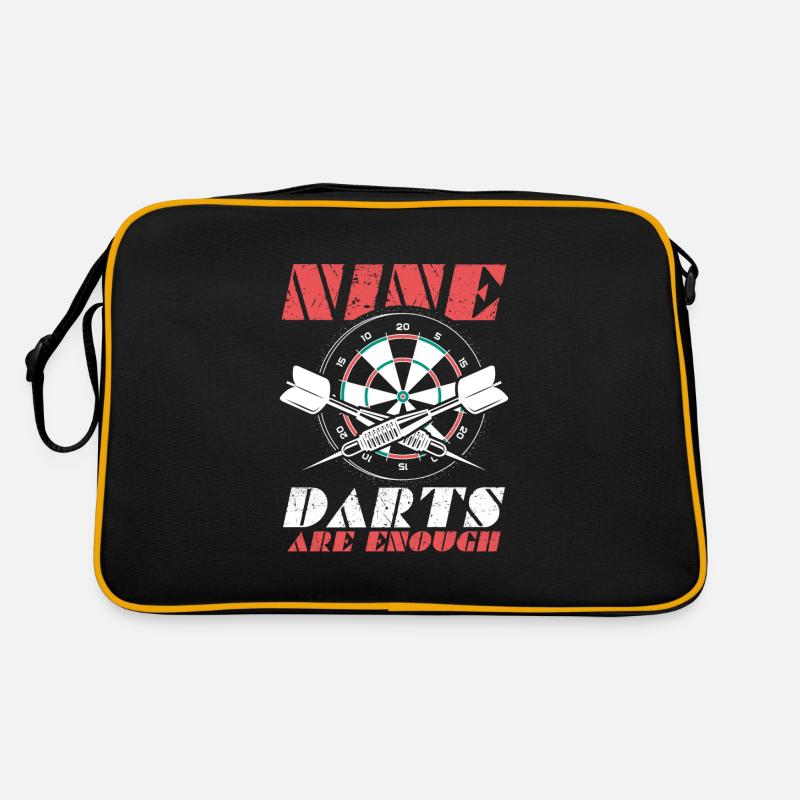 Dartpfeil Dartscheibe Dartmannschaft Geschenkidee Retro Tasche