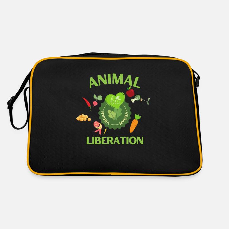 Animal Liberation, végétalien bio Sac Retro