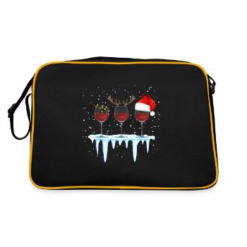 Christmas mulled wine - Retro Bag - black/gold - Back