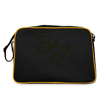 BAZi - Retro Tasche - Schwarz/Gold - Hinten