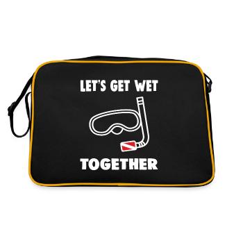 LET S GET WET TOGETHER - Retro Tasche - Schwarz/Gold - Hinten