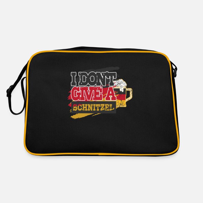 I Don't Give A Schnitzel Deutsches Bier Wurst Retro Tasche
