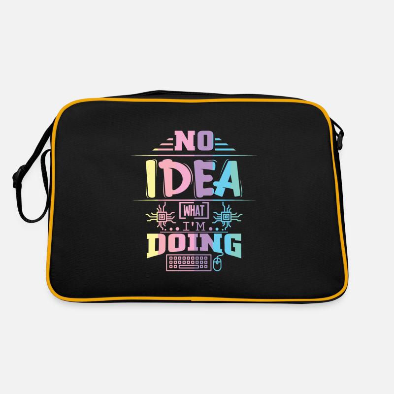 Software Engineering EDP Software Developer - Retro Bag - black/gold