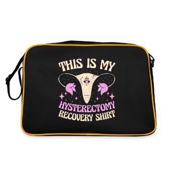 Récupération de l’ablation de l’utérus Ceci est mon hystérectomie - Sac Retro - noir/or - Dos