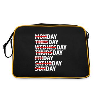 Tous les jours Jour Jour - Sac Retro - noir/or - Dos