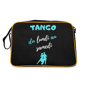 tango du lundi au samedi - Sac Retro - noir/or - Dos