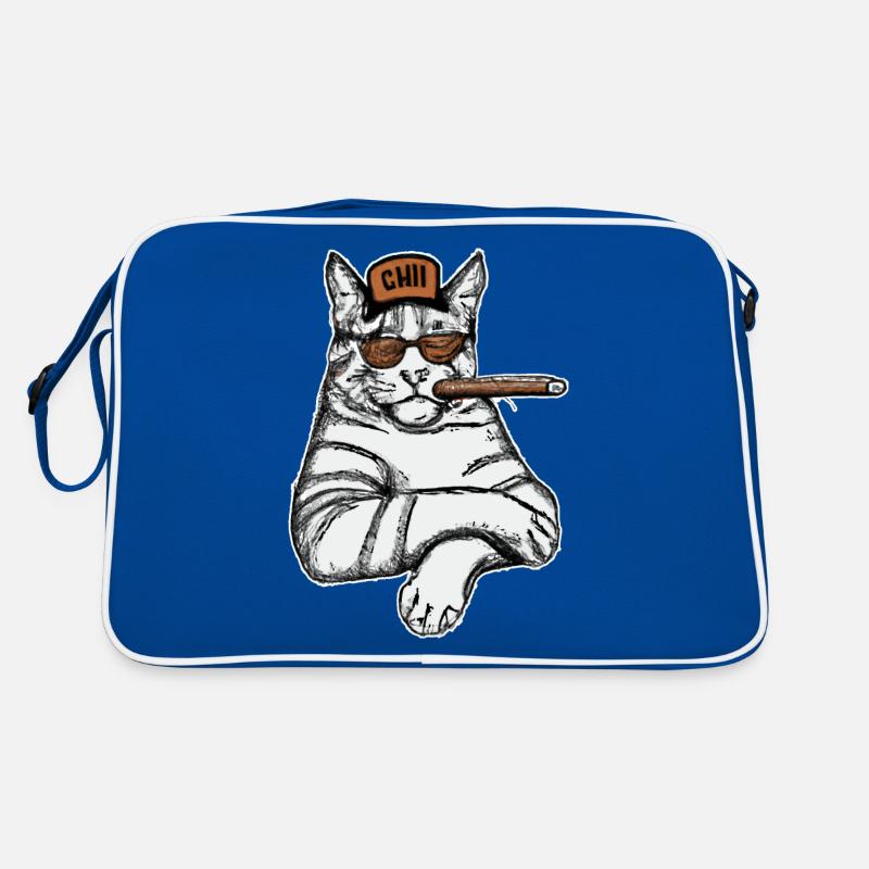 Katzen Katze Katzenshirt Katze Geschenkidee kitten Retro Tasche