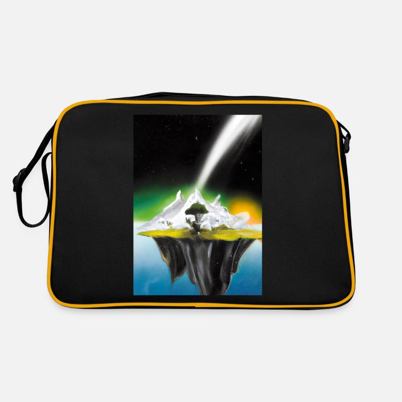 Flying Island Outer Space Retro Tasche