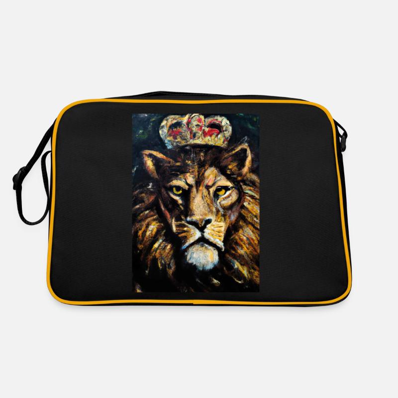 Löwe mit Krone Retro Tasche