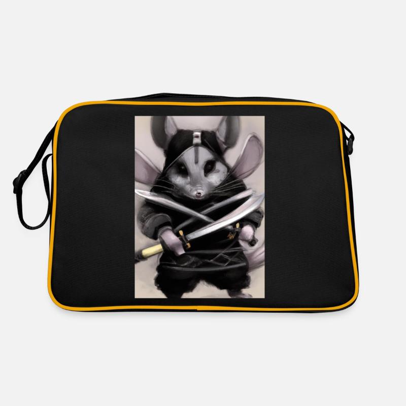 Chinchilla im Ninja-Kostüm Retro Tasche