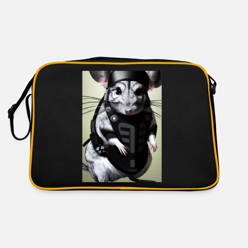 Chinchilla im Ninja-Kostüm Retro Tasche