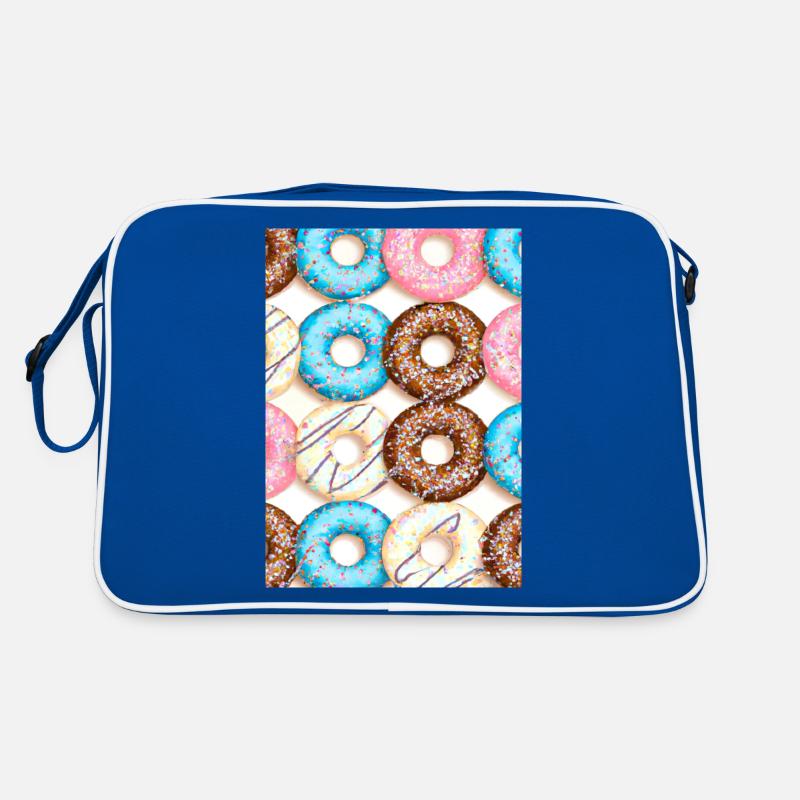 Donuts-Muster Retro Tasche