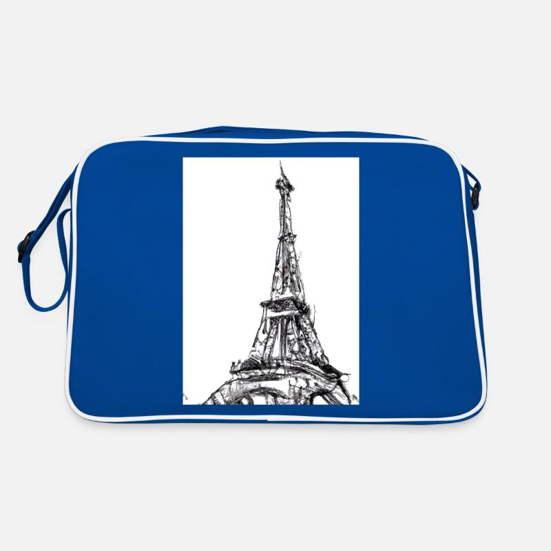 Eiffelturm-Gemälde Retro Tasche