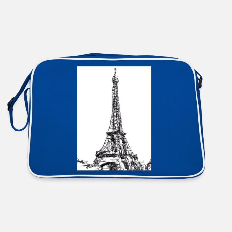 Eiffelturm-Gemälde Retro Tasche