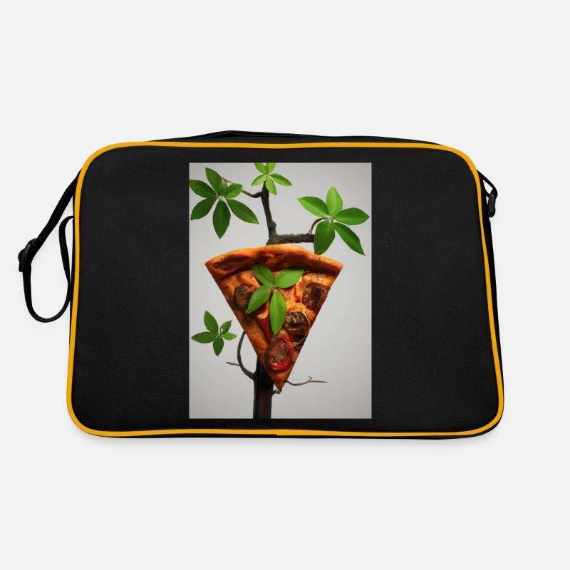 Wachsende Pizza Retro Tasche