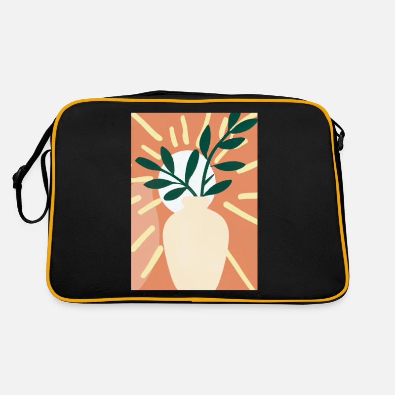 Florale Blumenformen Retro Tasche