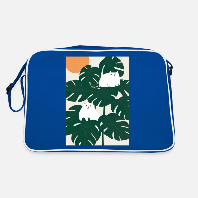 Katzen auf Leafs Retro Tasche