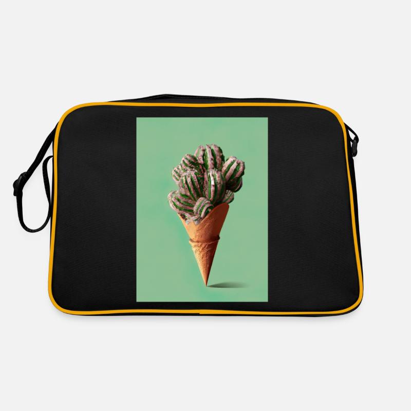 Kaktus-Eiscreme Retro Tasche