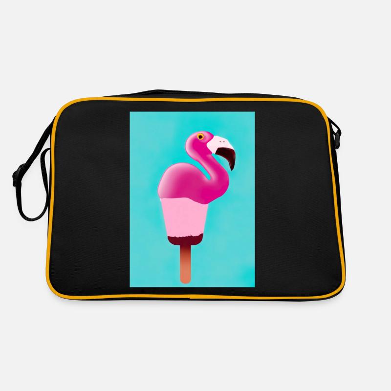 Flamingo-Eiscreme Retro Tasche