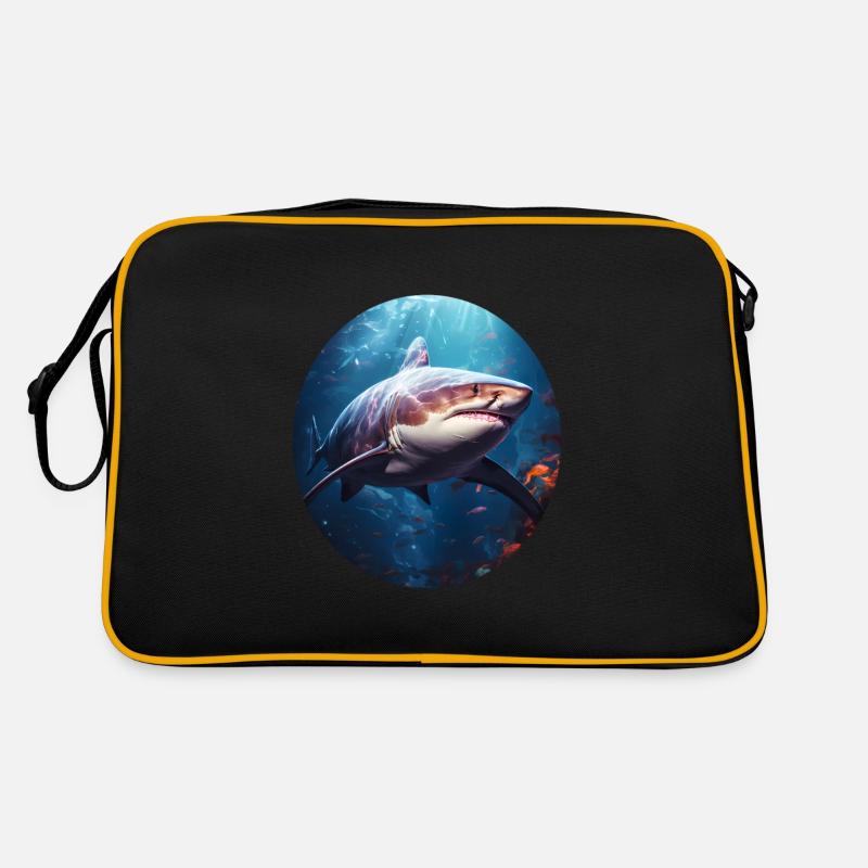 Hai - Retro Tasche - Schwarz/Gold