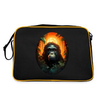 Gorilla - Retro Bag - black/gold - Back