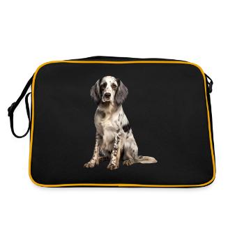 Setter anglais - Sac Retro - noir/or - Dos