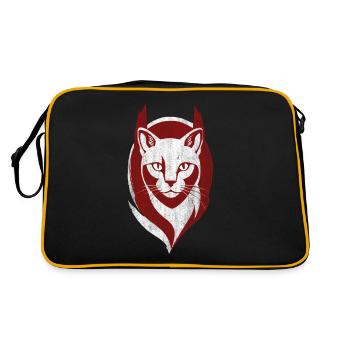 Cool Cat Logo Chaton Chaton - Sac Retro - noir/or - Dos