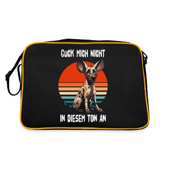 Ne me regarde pas dans ce ton Afroccan Wild - Sac Retro - noir/or - Dos