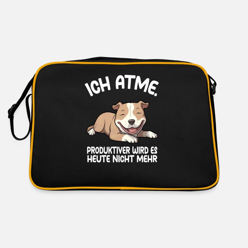 Pitbull - Retro Tasche - Schwarz/Gold