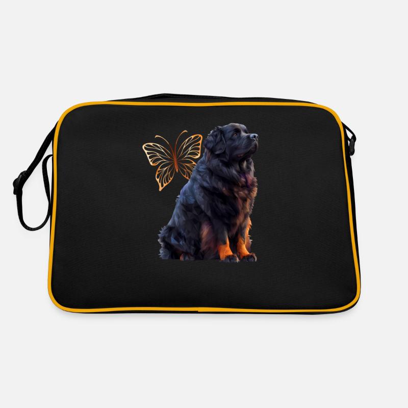 Terre-Neuve - Sac Retro - noir/or