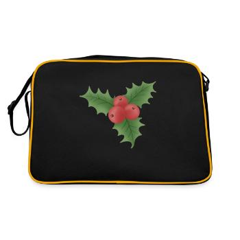Gui de Noël aux baies rouges - Sac Retro - noir/or - Dos
