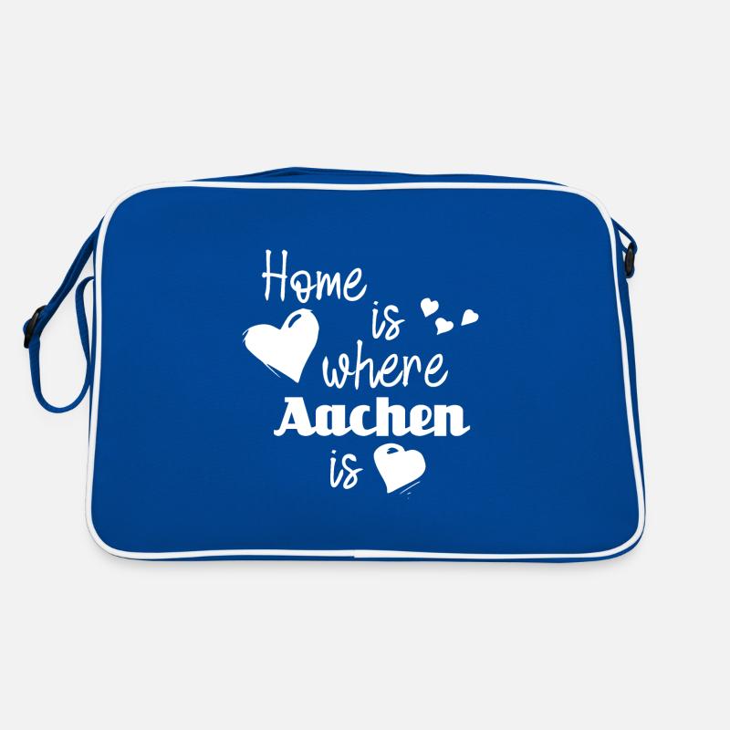 Zuhause in Aachen - Home is where Aachen is Retro Tasche