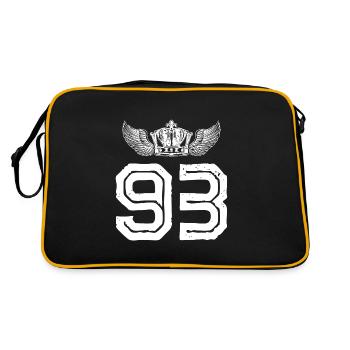 93 Couronne numérique - Sac Retro - noir/or - Dos