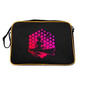 Kayak Femme Kayak Canoë Kayak Homme - Sac Retro - noir/or - Dos