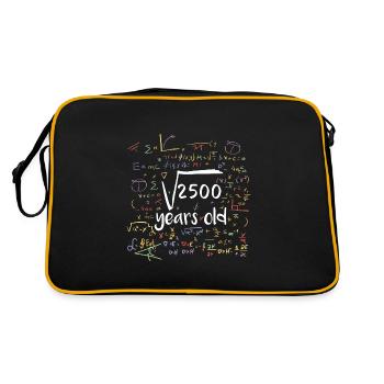 Racine carrée de 2500 maths 50e anniversaire - Sac Retro - noir/or - Dos
