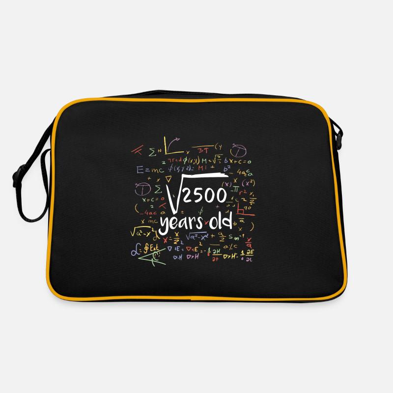Racine carrée de 2500 maths 50e anniversaire Sac Retro