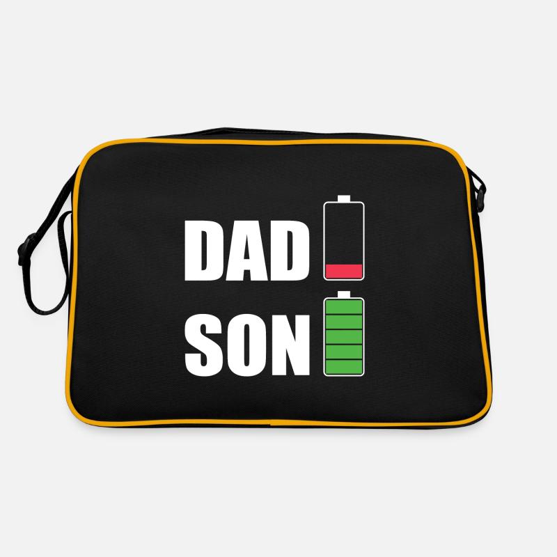 DAD & SON - Retro Bag - black/gold
