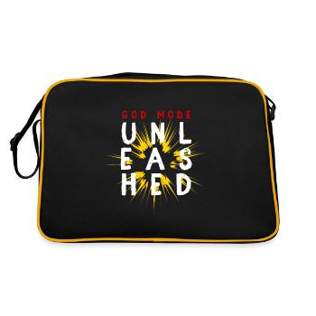 God mode unleashed - Retro Bag - black/gold - Back