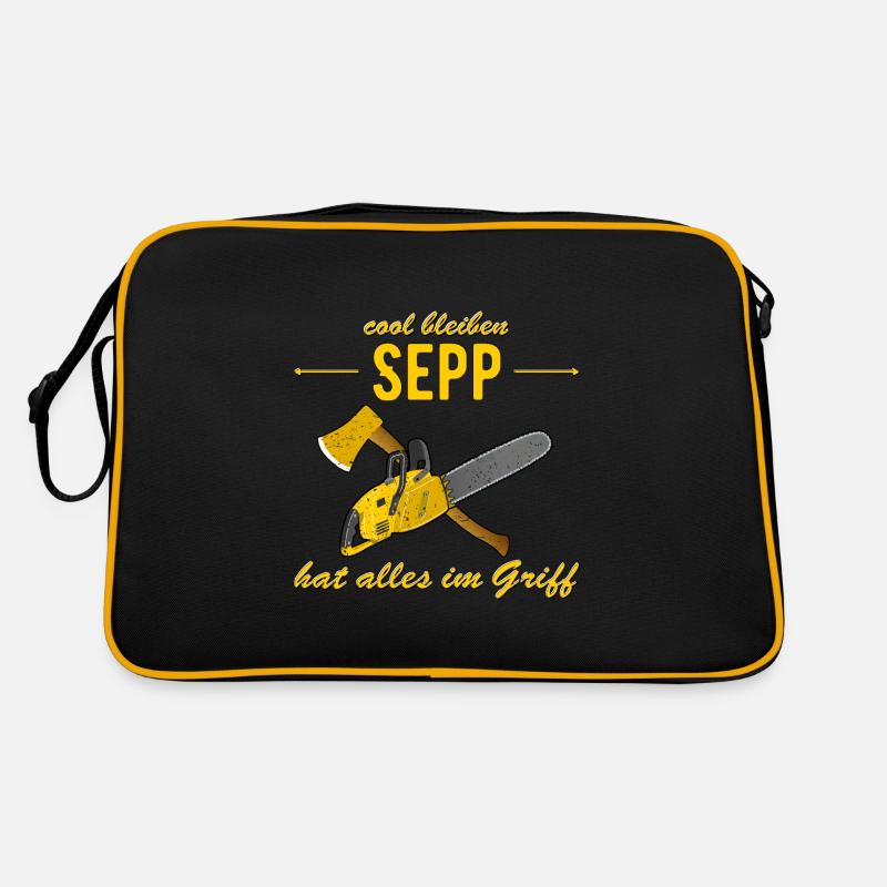 Sepp hat alles im Griff - cool bleiben Retro Tasche
