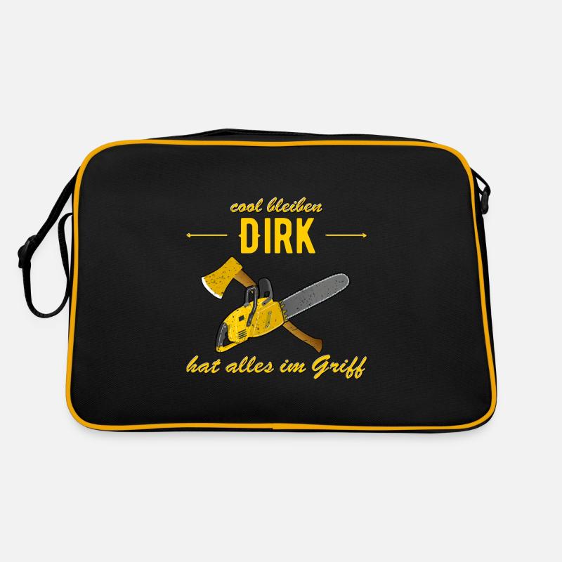 Dirk hat alles im Griff - cool bleiben Retro Tasche