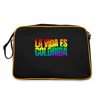 Love Is Colorful - Retro Bag - black/gold - Back