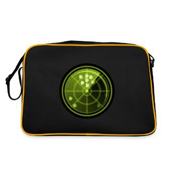Beer Alcohol Party Radar - Retro Bag - black/gold - Back