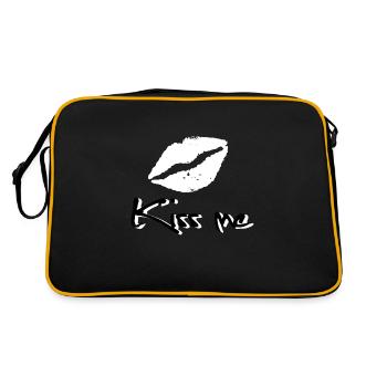 Kiss me - Kussmund - Sac Retro - noir/or - Dos