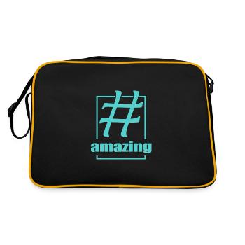 amazing - Retro Bag - black/gold - Back