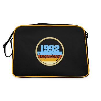 Legendary 1992 - Retro Tasche - Schwarz/Gold - Hinten
