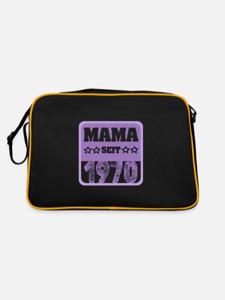 1970 - Retro Tasche - Schwarz/Gold - Hinten