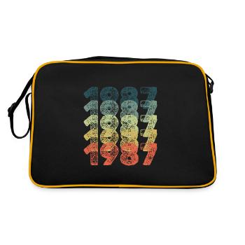 Année 1987 - Sac Retro - noir/or - Dos